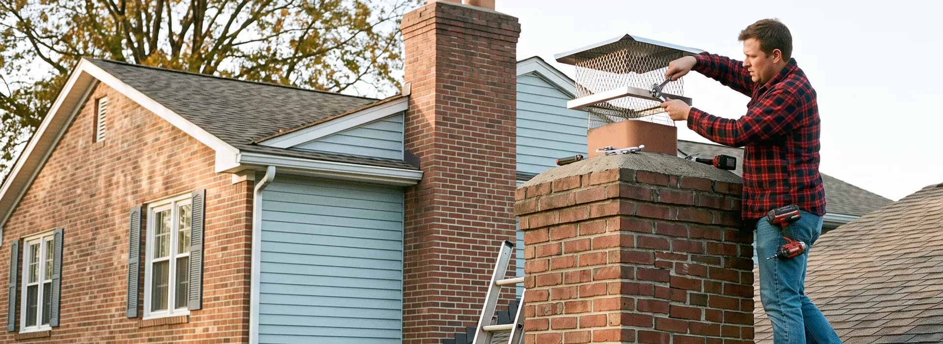 Chimney Spark Arrestor Installation in Pasadena