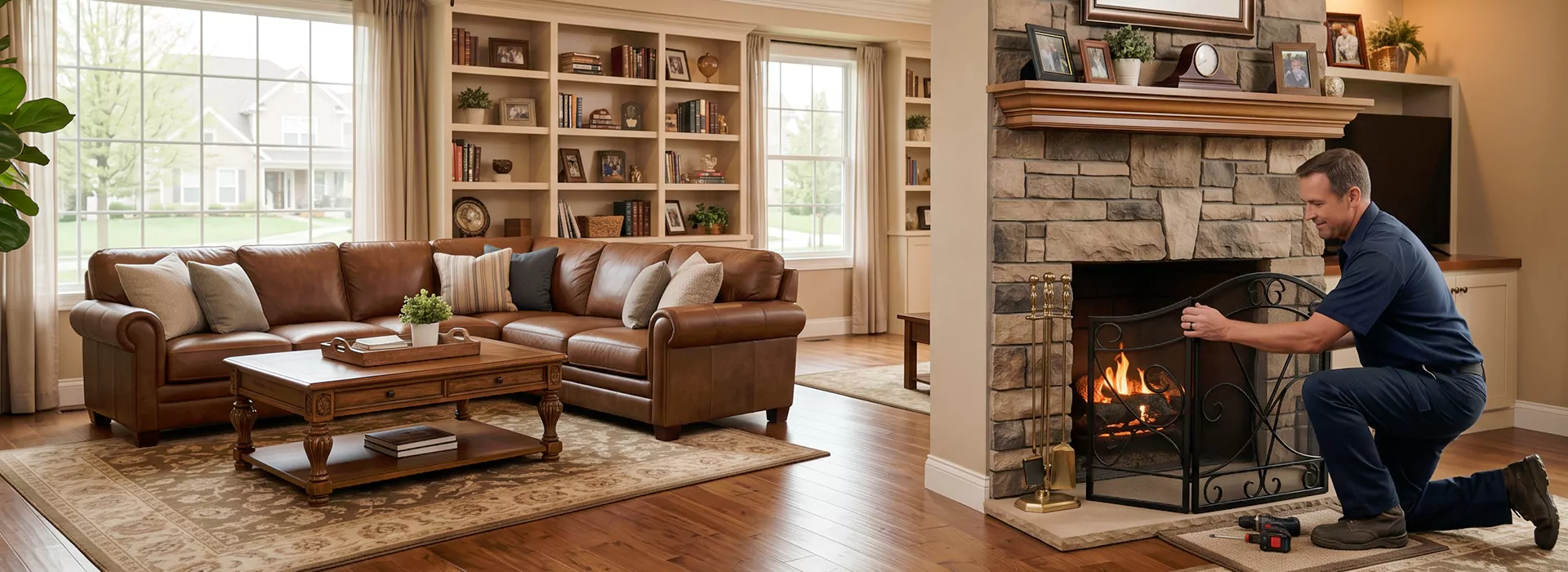 Fireplace Screen Installation Pasadena, TX