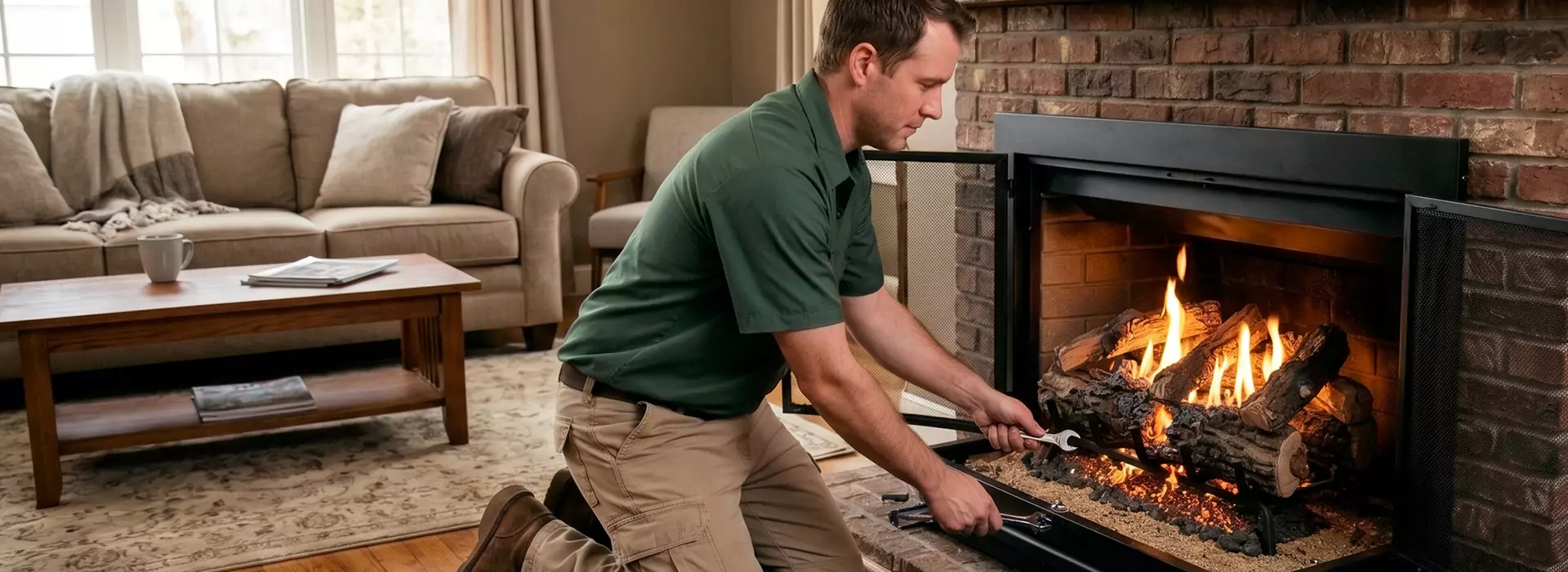 Gas Fireplace Logs in Pasadena, TX