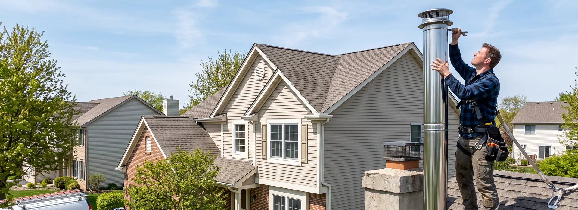 Metal Chimney Installation in Pasadena