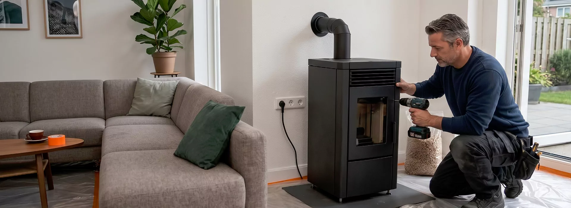 Pellet Stove Chimney Installation in Pasadena, TX