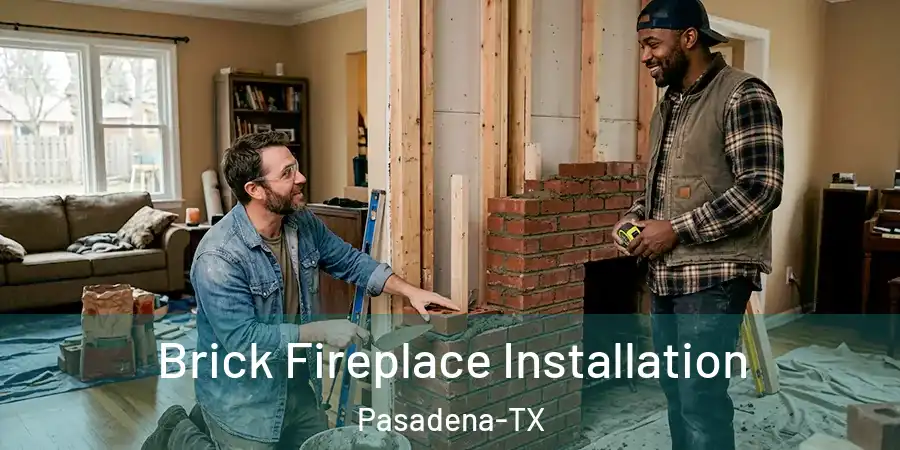  Brick Fireplace Installation Pasadena-TX