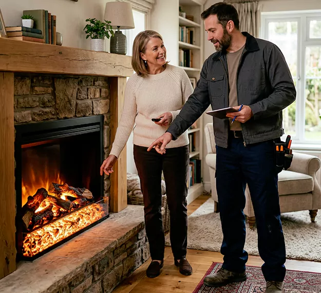 Why Pasadena Homeowners Choose Our Electric Fireplace Embers Team?