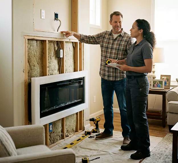 Why Pasadena, TX Homeowners Choose Our Electric Fireplace Installation Team?