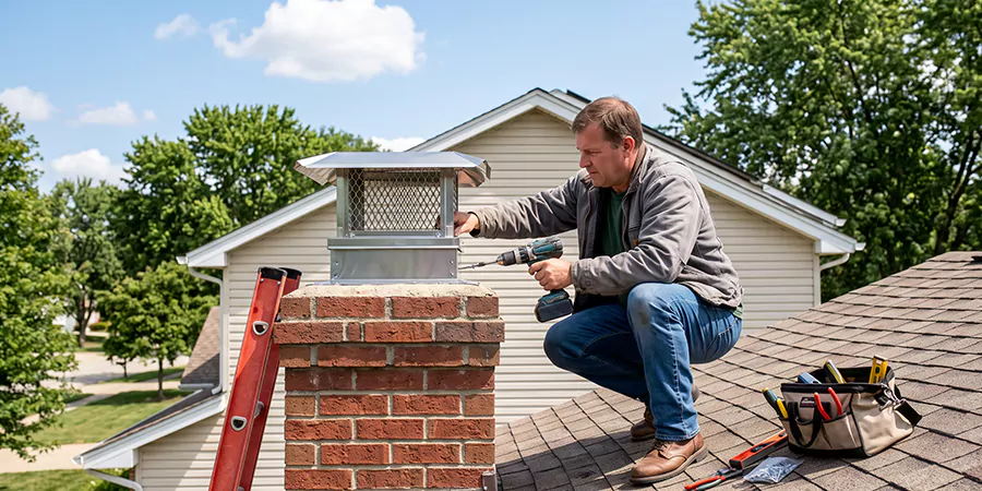 Chimney Top Cover Installation Pasadena