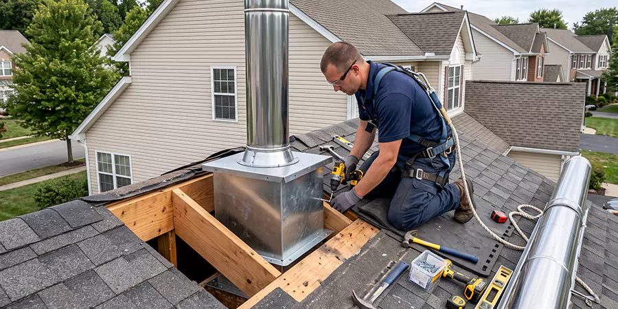 Chimney Support Box Installation Pasadena