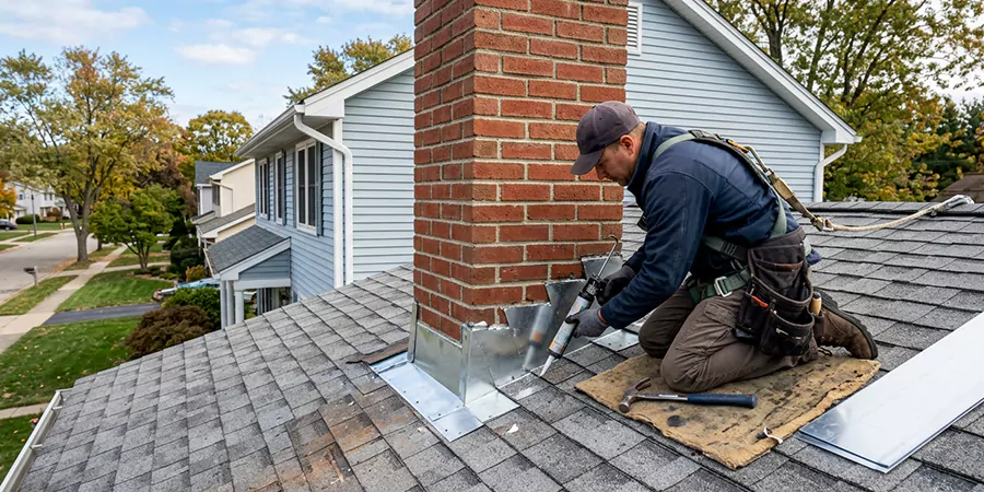 Roof and Chimney Flashing Leak Repair Pasadena