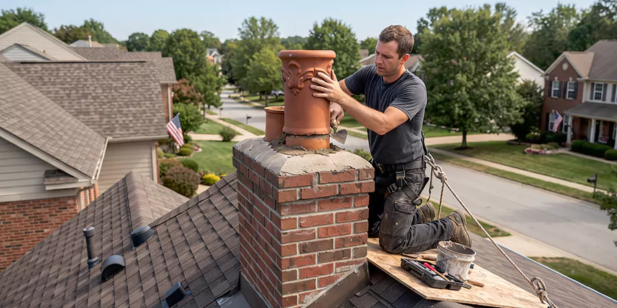 Decorative and Custom Chimney Pot Installation Pasadena