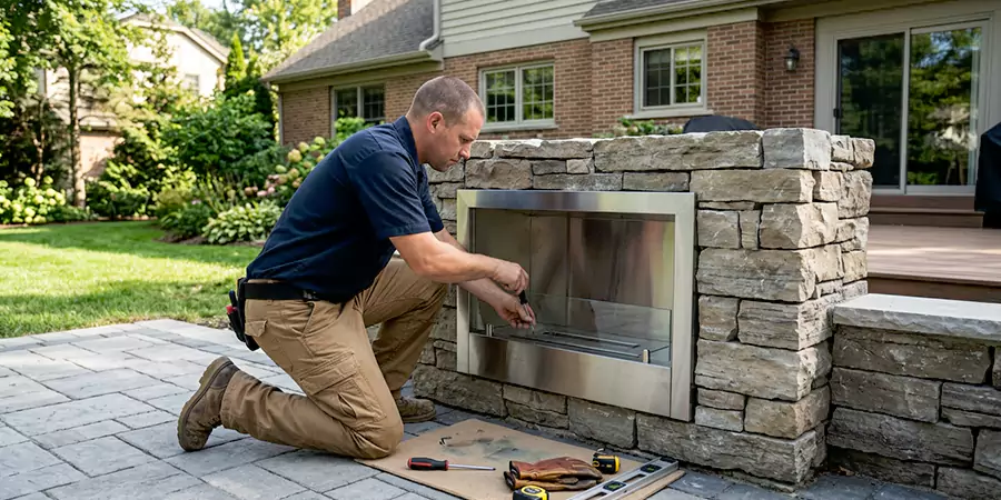 Outdoor Ethanol Fireplace Installation Pasadena