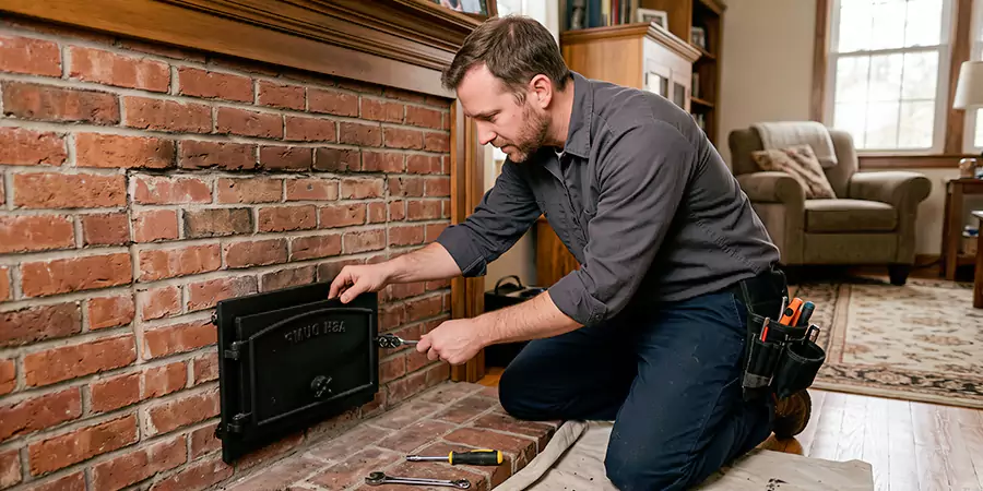 Fireplace Ash Dump Door Installation Pasadena