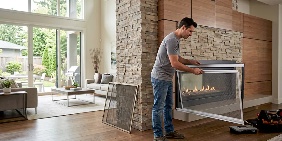 Fireplace Insert Screen Replacement Pasadena