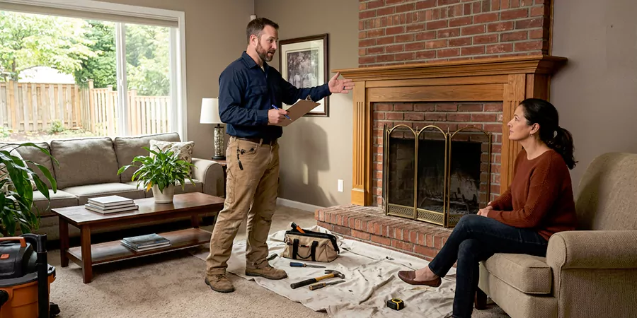 Fireplace and Chimney Removal Service Pasadena
