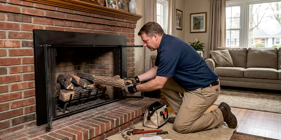 Propane Fireplace Logs Installation Pasadena