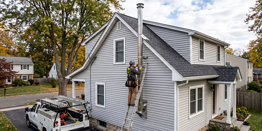 Wood Fireplace Chimney Liner Installation Pasadena