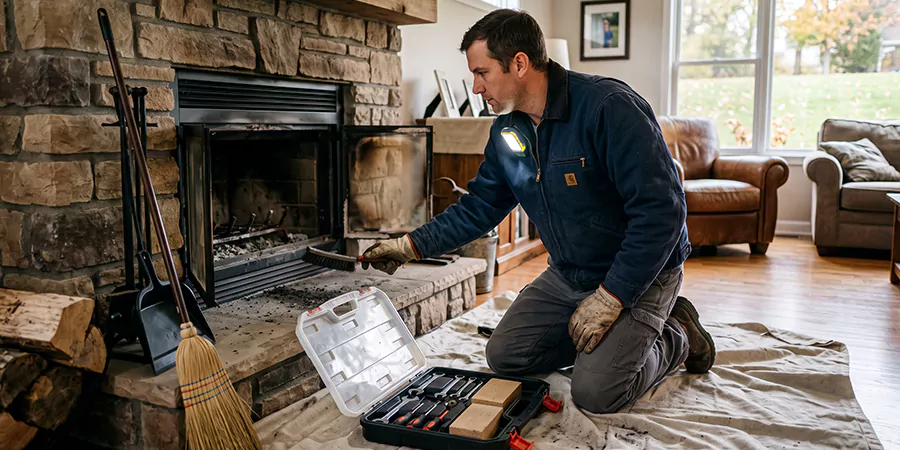 Wood Fireplace Repair in Pasadena